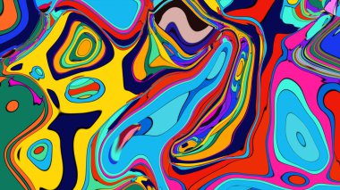 Çağdaş bir sanat galerisi web sitesi için cesur, soyut bir kompozisyon.