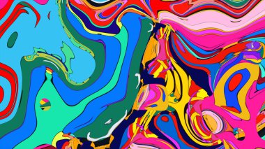 Bir sağlık uygulaması için canlı, organik şekillere sahip yaratıcı bir arka plan..