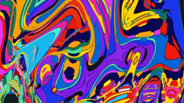 Büyüleyici bir akışkan sanat tasarımı, dijital sanat gösterisi için mükemmel..