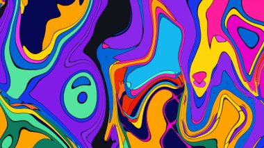 Büyüleyici bir akışkan sanat tasarımı, dijital sanat gösterisi için mükemmel..