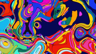 Teknoloji ya da yenilik odaklı bir marka için soyut, sıvı benzeri bir arka plan.