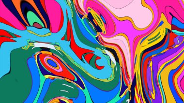 Teknoloji ya da yenilik odaklı bir marka için soyut, sıvı benzeri bir arka plan.