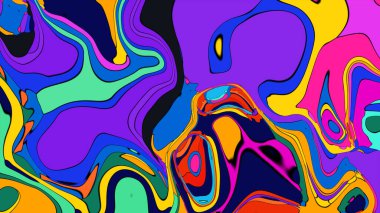 Yaratıcı bir ajans web sitesi için renkli ve dinamik bir arkaplan.