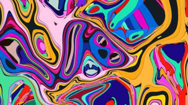 Canlı bir çevrimiçi dükkan için yaratıcı ve modern bir afiş.