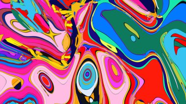 Canlı bir çevrimiçi dükkan için yaratıcı ve modern bir afiş.