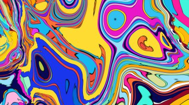 Fütürist ya da bilim kurgu temalı bir proje için psikedelik bir arkaplan.