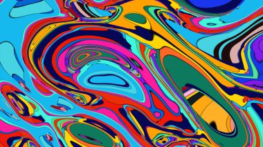 Fütürist ya da bilim kurgu temalı bir proje için psikedelik bir arkaplan.