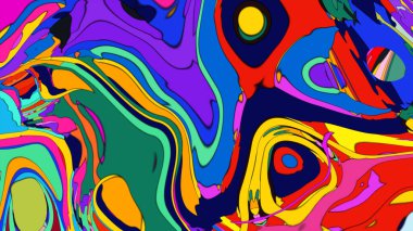 Fütürist ya da bilim kurgu temalı bir proje için psikedelik bir arkaplan.