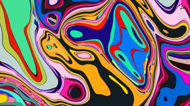 Yaratıcı baskı materyalleri ve broşürler için sıvı boya etkisi arka planı.