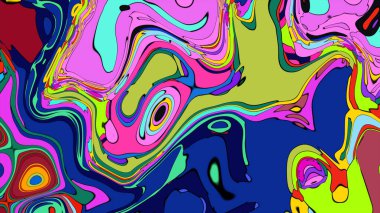 Eşsiz ve modern marka kimliği için canlı, girdap gibi bir kompozisyon..