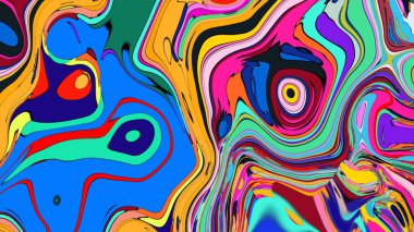 Eşsiz ve modern marka kimliği için canlı, girdap gibi bir kompozisyon..