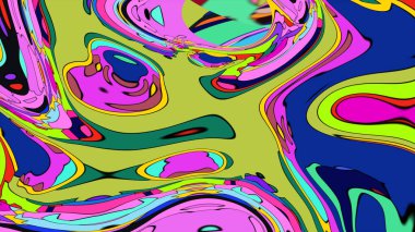 Sanat ve tasarım için mükemmel bir gerçeküstü ve renkli desen..