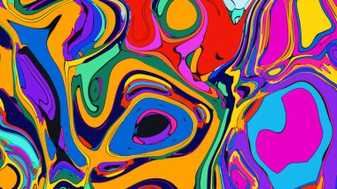 Canlı, soyut bir duvar kağıdı, masaüstü veya mobil arkaplan için mükemmel.