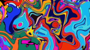 Canlı, soyut bir duvar kağıdı, masaüstü veya mobil arkaplan için mükemmel.