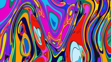 Çok renkli sıvı tasarımı, yaratıcı dijital sanat ve animasyonlar için harika..