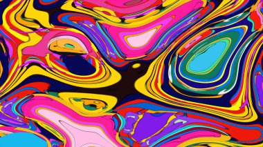 Canlı, akışkan soyut bir arkaplan, sosyal medya grafikleri için harika..