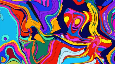 Eşsiz, akışkan bir kompozisyona sahip soyut ve canlı bir arkaplan..