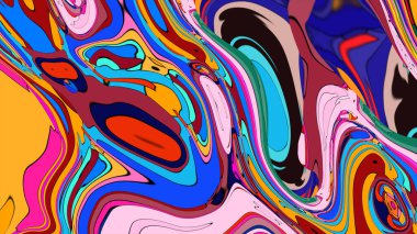 Akıcı, rüya gibi soyut bir tasarımı olan yaratıcı bir arkaplan..