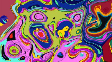 Akıcı, rüya gibi soyut bir tasarımı olan yaratıcı bir arkaplan..