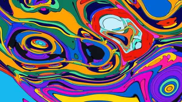 Colorful abstract fluid illustration, perfect for a modern poster template.