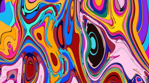 Colorful psychedelic pattern illustration, a vibrant and engaging design.