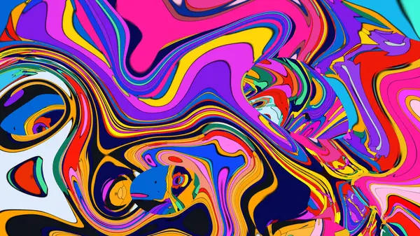 Sanat ve tasarım için mükemmel bir gerçeküstü ve renkli desen..