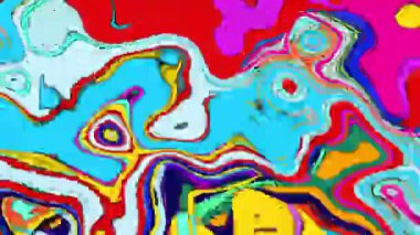 Renklendirici, pikselli psikedelik boya sıvısı 