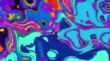 Renklendirici, pikselli psikedelik boya sıvısı 