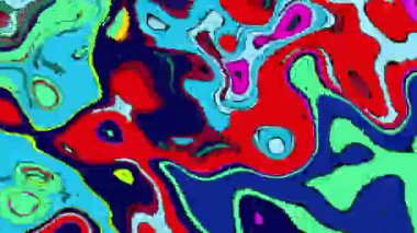 Renklendirici, pikselli psikedelik boya sıvısı 