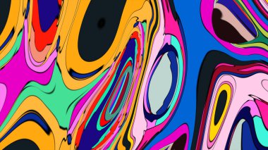 Kopya alanı için uygun gerçek üstü ve canlı bir soyut desen.