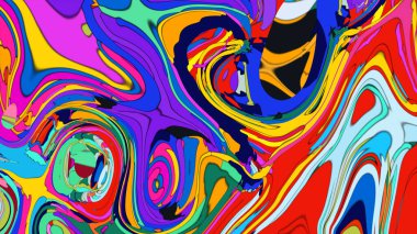 Pankartlar ve başlıklar için göz alıcı ve canlı bir soyut tasarım.