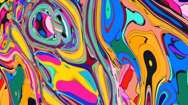 Kopyalama alanı için parlak, girdap renkleri olan soyut bir arkaplan.