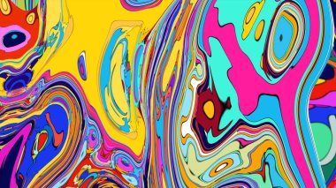 Kopyalama alanı için parlak, girdap renkleri olan soyut bir arkaplan.