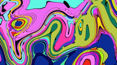 Kopyalama alanı için parlak, girdap renkleri olan soyut bir arkaplan.