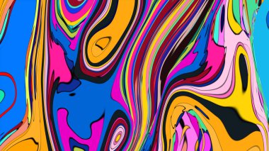 Modaya uygun, soyut bir havası olan yaratıcı ve modern bir afiş..