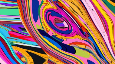 Modaya uygun, soyut bir havası olan yaratıcı ve modern bir afiş..