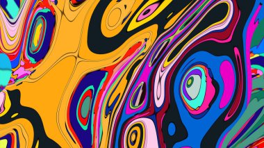 Kalın ve pastel renklerin karışımıyla modern ve sanatsal bir zemin..