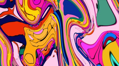 Kalın ve pastel renklerin karışımıyla modern ve sanatsal bir zemin..