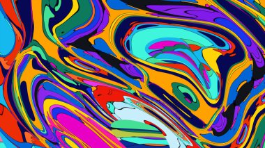 Parlak, dalgalı hatları olan dinamik ve enerjik bir arkaplan.