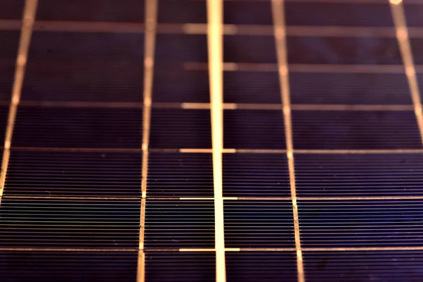 特写镜头中的太阳能电池板 — 图库照片