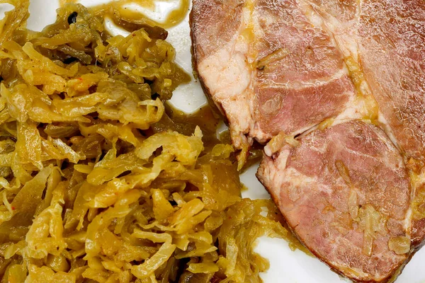 German Deli Sauerkraut Pork Meat — Stock Photo, Image