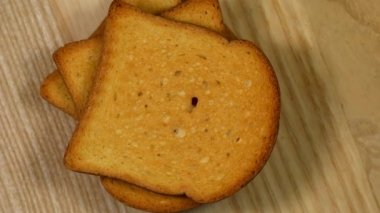 Taze Zwieback yakın planda.