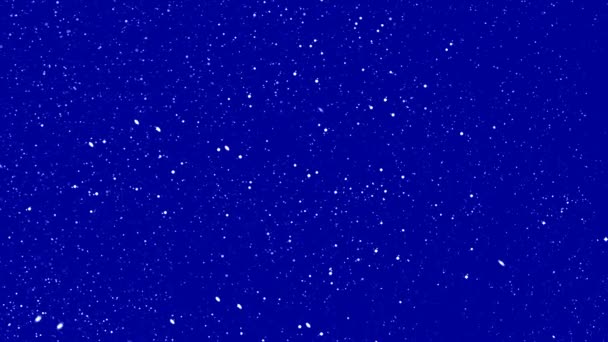 Céu Azul Noite Com Estrelas Monte Galáxias Dirigir Efeito — Vídeo de Stock