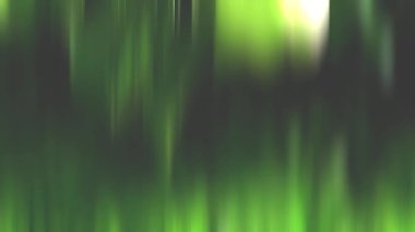 Yeşil parlak ışık alevler gibi yanıp sönüyor.