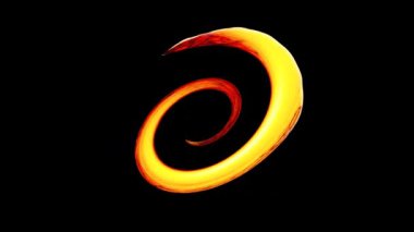 Renkli spiral kopyalama alanı olan siyah bir arkaplan üzerinde dönüyor ve dönüyor