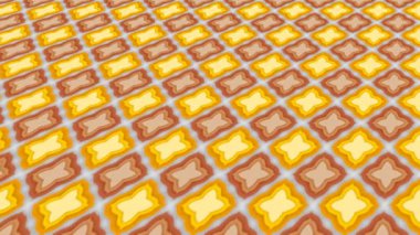 Klasik hediye paketleme kağıdı ileri geri hareket eder