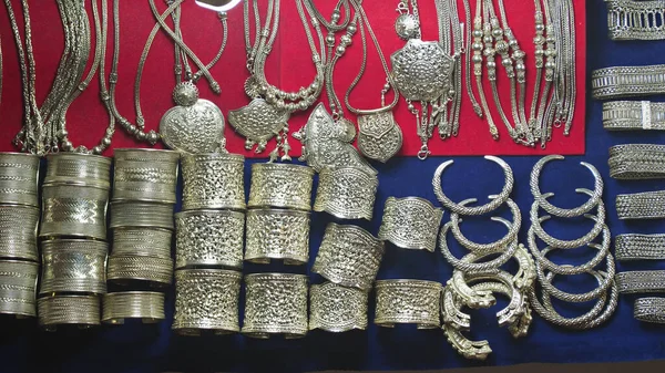 Ansicht Des Thailändischen Silberschmuckgeschäfts Von Oben — Stockfoto