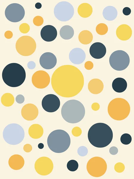 Abstract Retro Stijl Naadloos Patroon Met Geel Oranje Pastelblauw Marineblauw — Stockfoto