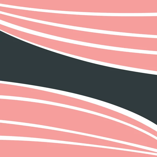 Абстрактный Современный Дизайн Розовым Белым Изогнутым Декором Темно Синем Фоне — стоковое фото