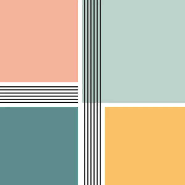 Ilustração Geométrica Colorida Com Listras Verticais Horizontais Preto Branco Decoração — Fotografia de Stock